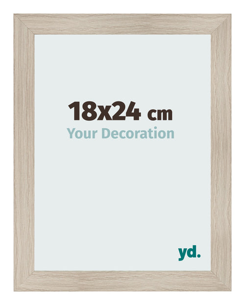 Bilderrahmen 18x24cm Eiche Rustikal MDF Pisa Vorne Messe | Yourdecoration.de