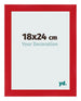 Bilderrahmen 18x24cm Rot MDF Pisa Vorne Messe | Yourdecoration.de