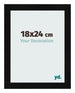 Bilderrahmen 18x24cm Schwarz Silber Poliert MDF Pisa Vorne Messe | Yourdecoration.de