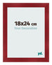 Bilderrahmen 18x24cm Weinrot Gewischt MDF Pisa Vorne Messe | Yourdecoration.de