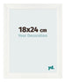 Bilderrahmen 18x24cm Weiß Vintage MDF Pisa Vorne Messe | Yourdecoration.de