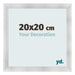 Bilderrahmen 20x20cm Aluminium Gebürstet MDF Pisa Vorne Messe | Yourdecoration.de