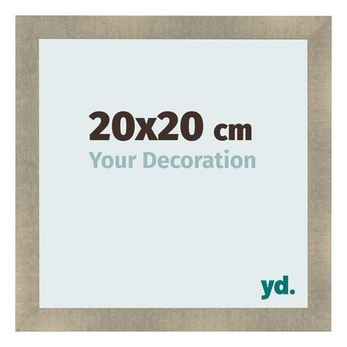 Bilderrahmen 20x20cm Gold Vintage MDF Pisa Vorne Messe | Yourdecoration.de