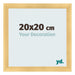 Bilderrahmen 20x20cm Gold Vintage MDF Pisa Vorne Messe | Yourdecoration.de