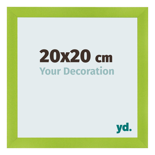 Bilderrahmen 20x20cm Grün MDF Pisa Vorne Messe | Yourdecoration.de