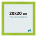 Bilderrahmen 20x20cm Grün MDF Pisa Vorne Messe | Yourdecoration.de