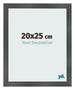 Bilderrahmen 20x25cm Schwarz Silber Poliert MDF Pisa Vorne Messe | Yourdecoration.de
