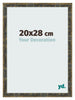 Bilderrahmen 20x28cm Blau Gold Meliert MDF Pisa Vorne Messe | Yourdecoration.de