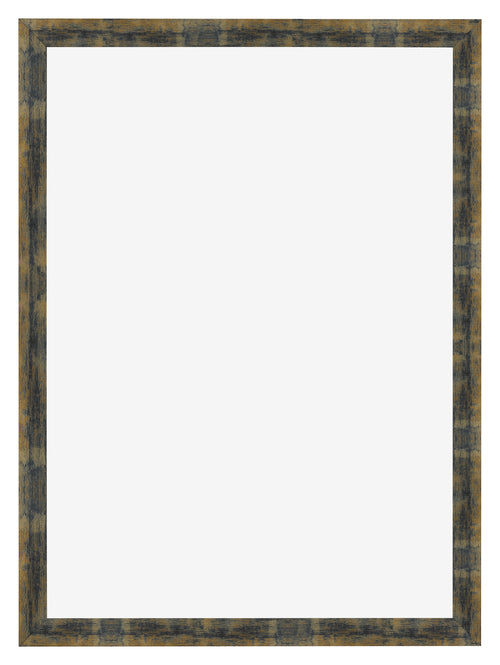 Bilderrahmen 20x28cm Blau Gold Meliert MDF Pisa Vorne | Yourdecoration.de