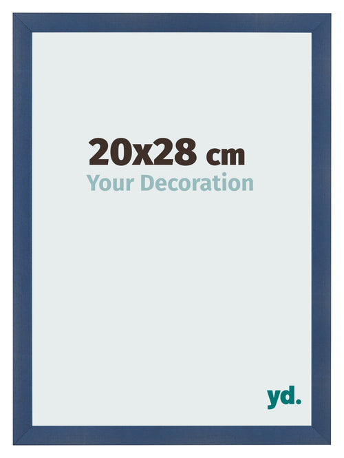 Bilderrahmen 20x28cm Dunkelblau Gewischt MDF Pisa Vorne Messe | Yourdecoration.de