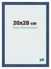 Bilderrahmen 20x28cm Dunkelblau Gewischt MDF Pisa Vorne Messe | Yourdecoration.de