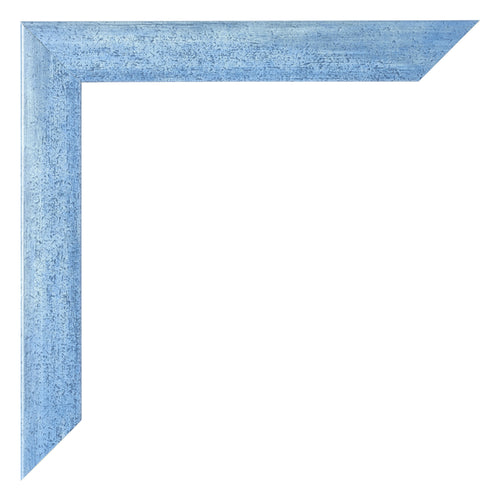 Bilderrahmen 20x28cm Hellblau Gewischt MDF Pisa Detail Ecke | Yourdecoration.de