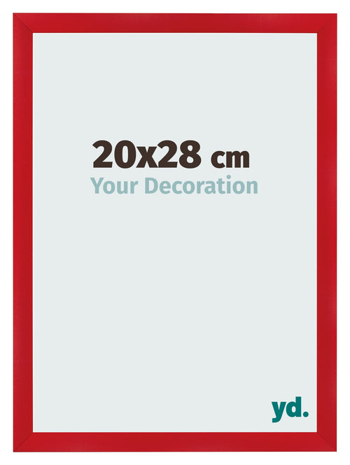 Bilderrahmen 20x28cm Rot MDF Pisa Vorne Messe | Yourdecoration.de