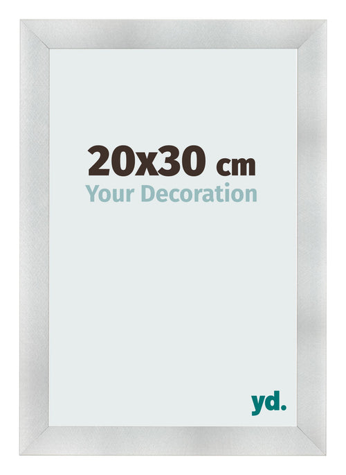 Bilderrahmen 20x30cm Aluminium Gebürstet MDF Pisa Vorne Messe | Yourdecoration.de