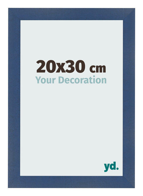 Bilderrahmen 20x30cm Dunkelblau Gewischt MDF Pisa Vorne Messe | Yourdecoration.de