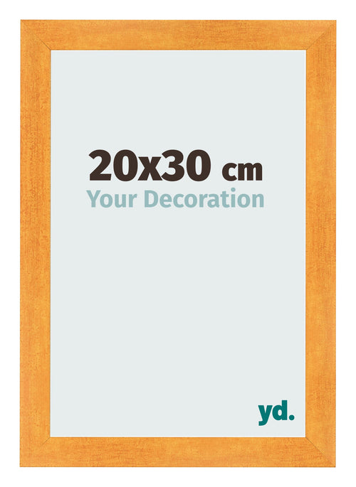 Bilderrahmen 20x30cm Orange MDF Pisa Vorne Messe | Yourdecoration.de