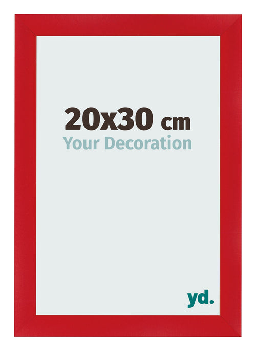 Bilderrahmen 20x30cm Rot MDF Pisa Vorne Messe | Yourdecoration.de
