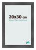 Bilderrahmen 20x30cm Schwarz Silber Poliert MDF Pisa Vorne Messe | Yourdecoration.de