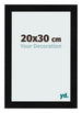 Bilderrahmen 20x30cm Schwarz Silber Poliert MDF Pisa Vorne Messe | Yourdecoration.de