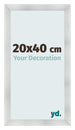 Bilderrahmen 20x40cm Aluminium Gebürstet MDF Pisa Vorne Messe | Yourdecoration.de