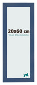 Bilderrahmen 20x60cm Dunkelblau Gewischt MDF Pisa Vorne Messe | Yourdecoration.de