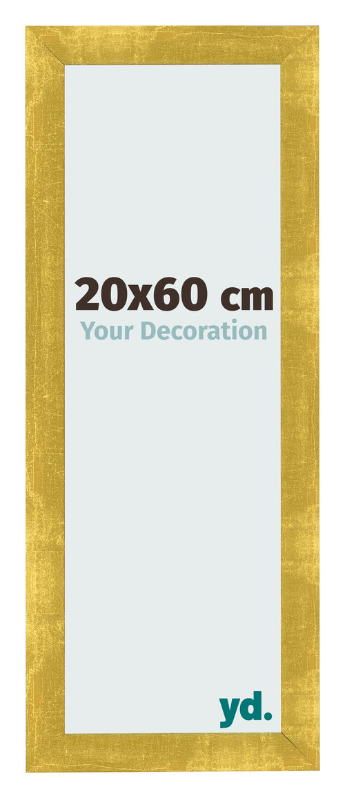 Bilderrahmen 20x60cm Gold Vintage MDF Pisa Vorne Messe | Yourdecoration.de