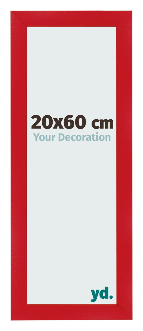 Bilderrahmen 20x60cm Rot MDF Pisa Vorne Messe | Yourdecoration.de