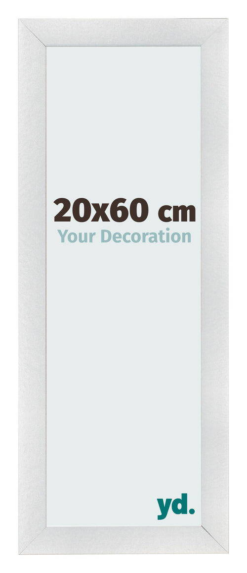 Bilderrahmen 20x60cm Silber Schwarz Gewischt MDF Pisa Vorne Messe | Yourdecoration.de