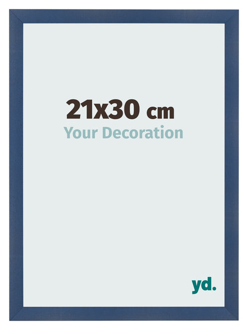 Bilderrahmen 21x30cm Dunkelblau Gewischt MDF Pisa Vorne Messe | Yourdecoration.de