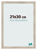 Bilderrahmen 21x30cm Eiche Rustikal MDF Pisa Vorne Messe | Yourdecoration.de