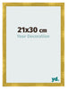 Bilderrahmen 21x30cm Gold Vintage MDF Pisa Vorne Messe | Yourdecoration.de