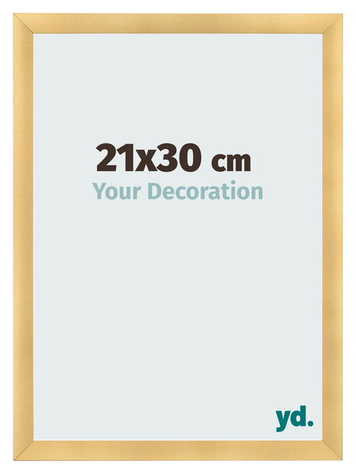 Bilderrahmen 21x30cm Gold Vintage MDF Pisa Vorne Messe | Yourdecoration.de