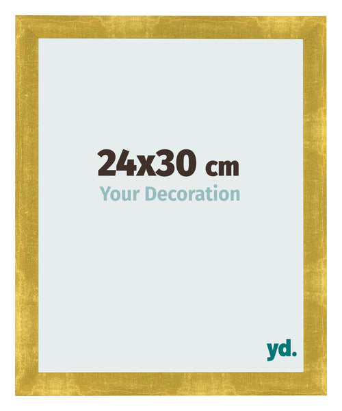 Bilderrahmen 24x30cm Gold Vintage MDF Pisa Vorne Messe | Yourdecoration.de