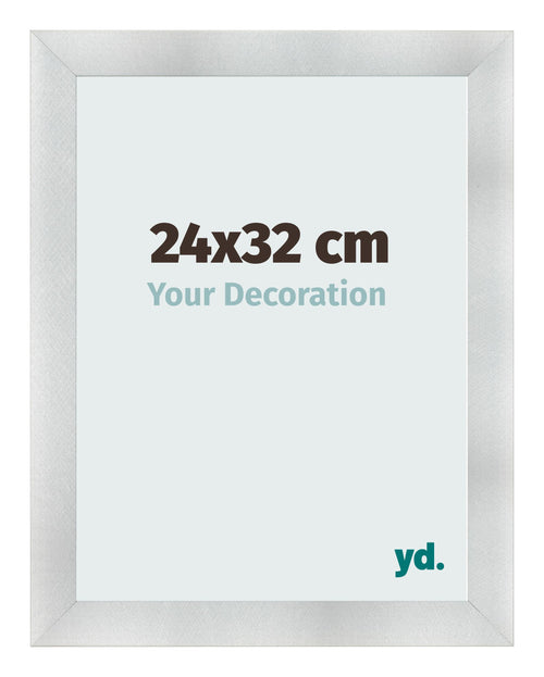 Bilderrahmen 24x32cm Aluminium Gebürstet MDF Pisa Vorne Messe | Yourdecoration.de