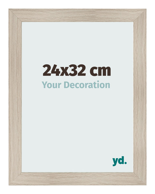 Bilderrahmen 24x32cm Eiche Rustikal MDF Pisa Vorne Messe | Yourdecoration.de