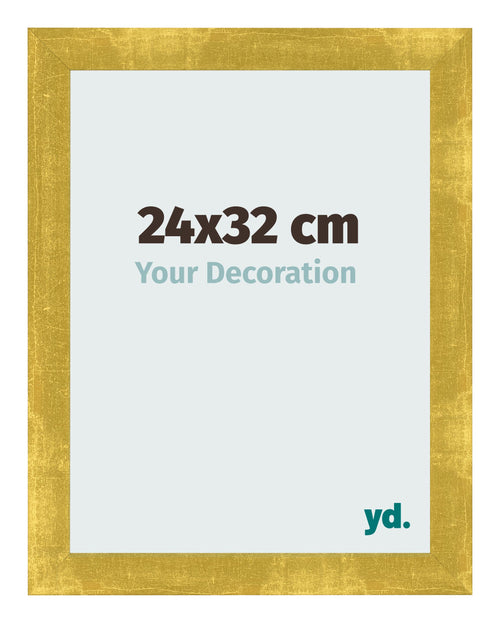 Bilderrahmen 24x32cm Gold Vintage MDF Pisa Vorne Messe | Yourdecoration.de