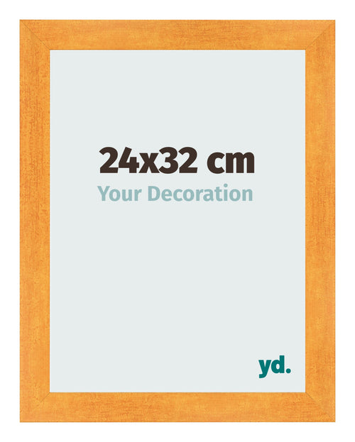 Bilderrahmen 24x32cm Orange MDF Pisa Vorne Messe | Yourdecoration.de