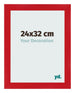 Bilderrahmen 24x32cm Rot MDF Pisa Vorne Messe | Yourdecoration.de