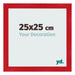 Bilderrahmen 25x25cm Rot MDF Pisa Vorne Messe | Yourdecoration.de