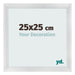 Bilderrahmen 25x25cm Silber Schwarz Gewischt MDF Pisa Vorne Messe | Yourdecoration.de