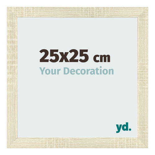 Bilderrahmen 25x25cm Sonoma Eiche MDF Pisa Vorne Messe | Yourdecoration.de