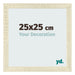 Bilderrahmen 25x25cm Sonoma Eiche MDF Pisa Vorne Messe | Yourdecoration.de
