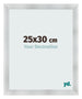 Bilderrahmen 25x30cm Aluminium Gebürstet MDF Pisa Vorne Messe | Yourdecoration.de