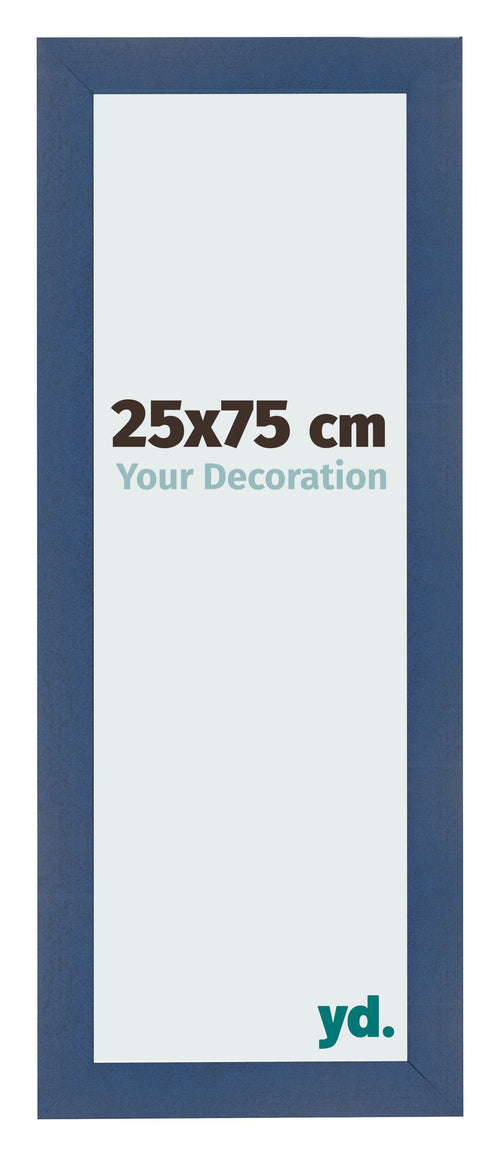Bilderrahmen 25x75cm Dunkelblau Gewischt MDF Pisa Vorne Messe | Yourdecoration.de