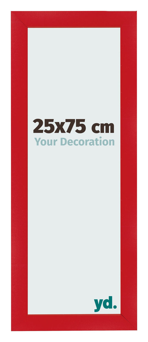 Bilderrahmen 25x75cm Rot MDF Pisa Vorne Messe | Yourdecoration.de