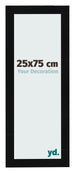 Bilderrahmen 25x75cm Schwarz Silber Poliert MDF Pisa Vorne Messe | Yourdecoration.de