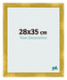 Bilderrahmen 28x35cm Gold Vintage MDF Pisa Vorne Messe | Yourdecoration.de