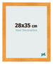 Bilderrahmen 28x35cm Orange MDF Pisa Vorne Messe | Yourdecoration.de