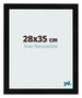 Bilderrahmen 28x35cm Schwarz Silber Poliert MDF Pisa Vorne Messe | Yourdecoration.de
