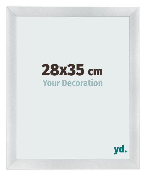 Bilderrahmen 28x35cm Silber Schwarz Gewischt MDF Pisa Vorne Messe | Yourdecoration.de